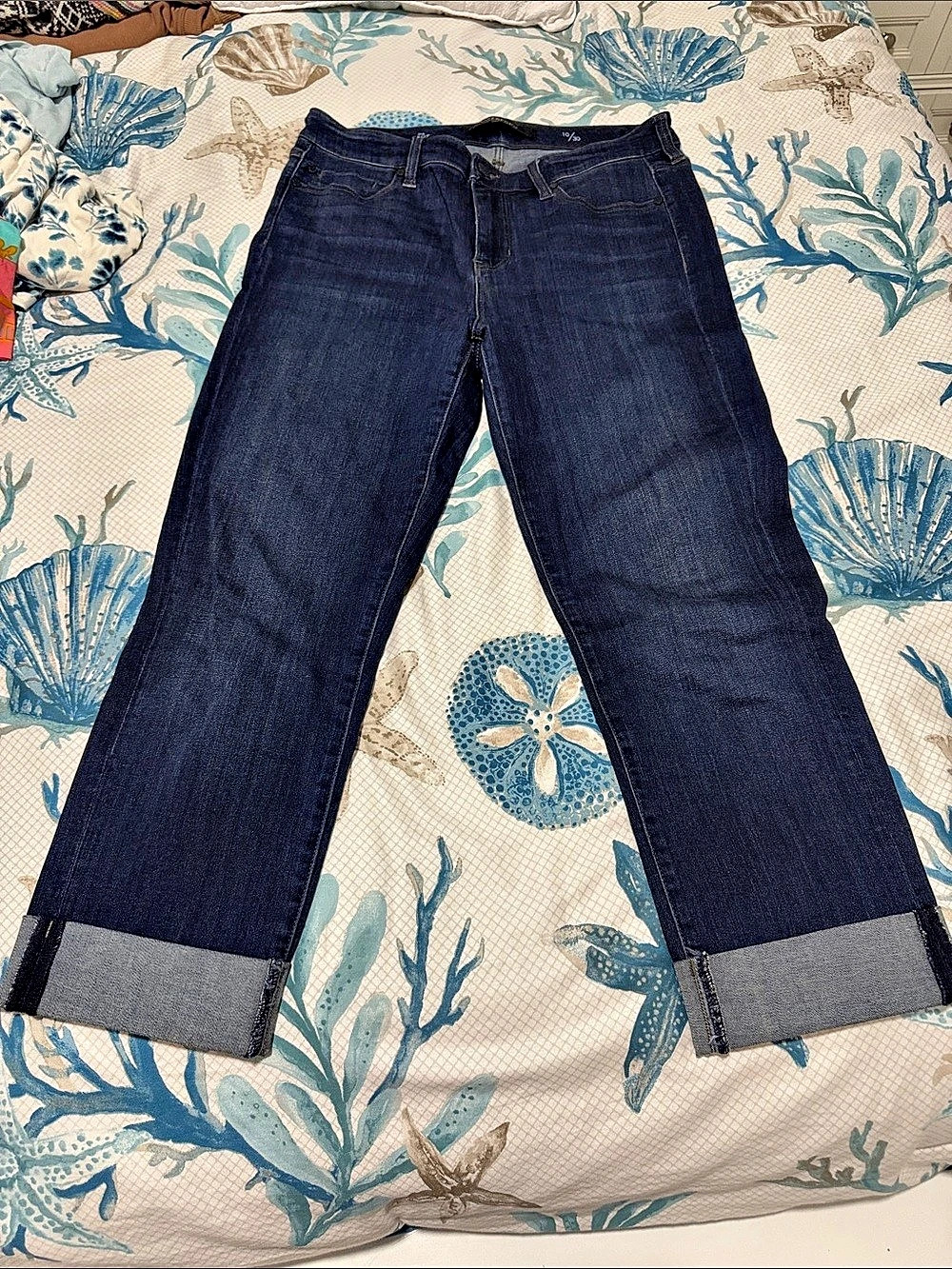 Liverpool The Crop Cropped Bootcut Jeans Blue Size 10/30 Like New